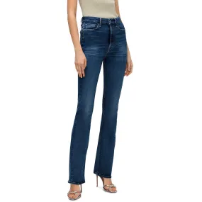 7 For All Mankind Womens Slim Cotton Bootcut Jeans