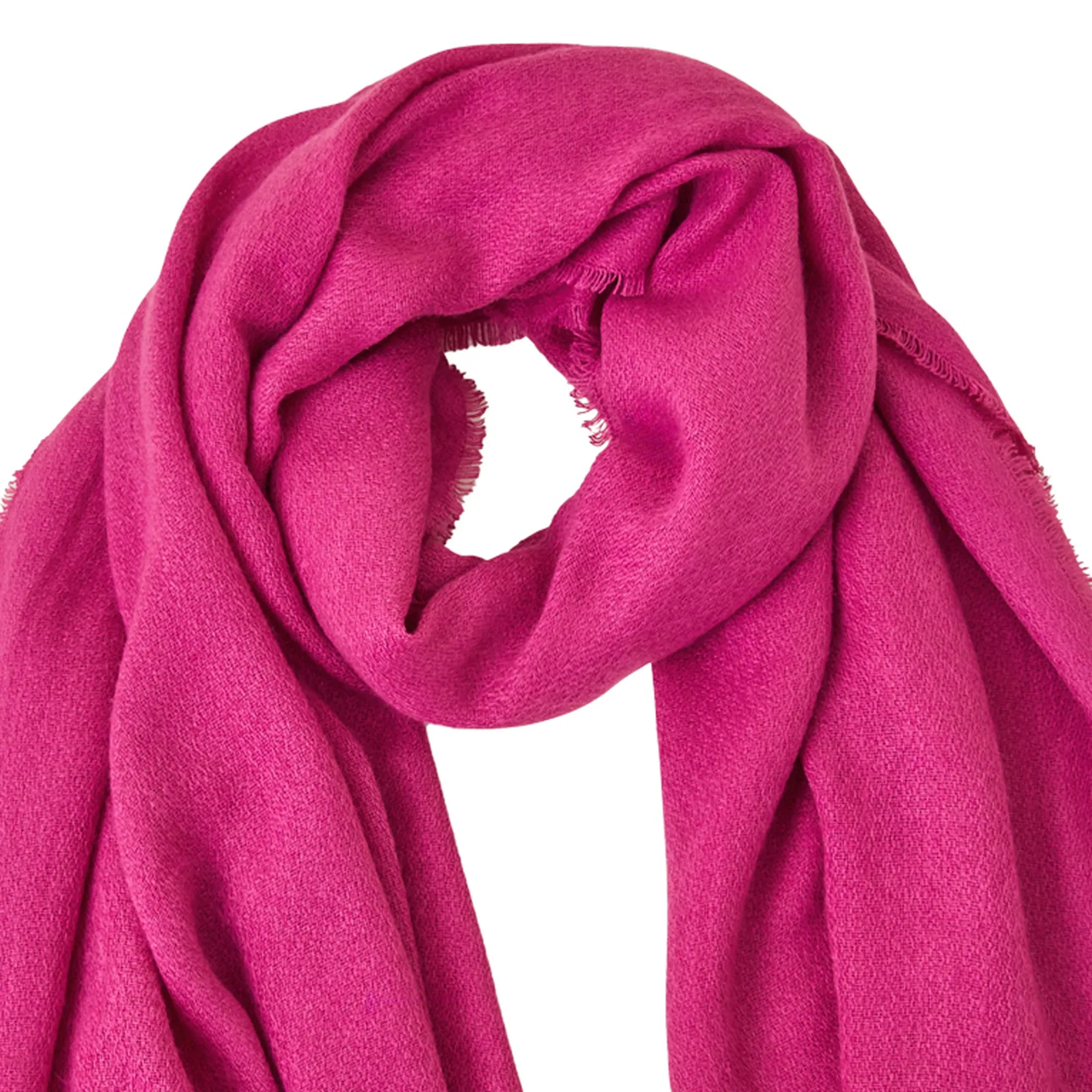 Accessorize London Women's Knit Midweight Blanket Scarf Pink