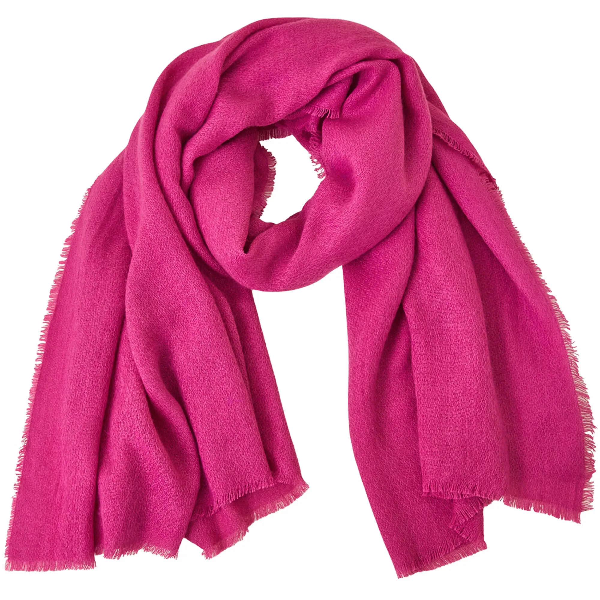 Accessorize London Women's Knit Midweight Blanket Scarf Pink