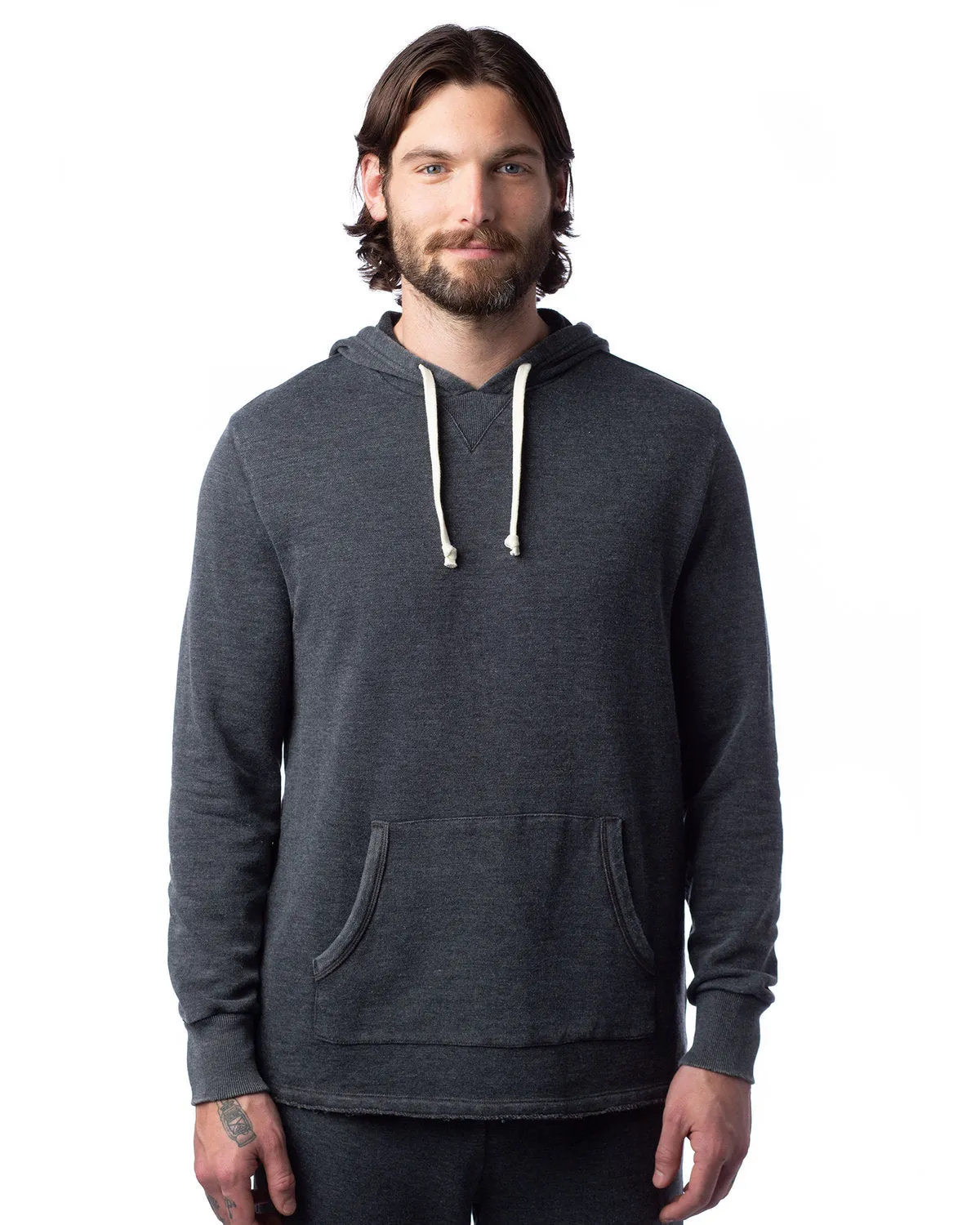 Alternative Men's School Yard Pullover Hoodie, Washed Black