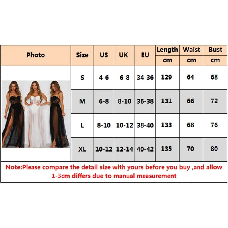 Amozae-Sexy Women Boho Retro See-through Bodycon Spaghetti Strap Long Dress Elastic High Waist Party Summer Beach Bodysuit Sundress