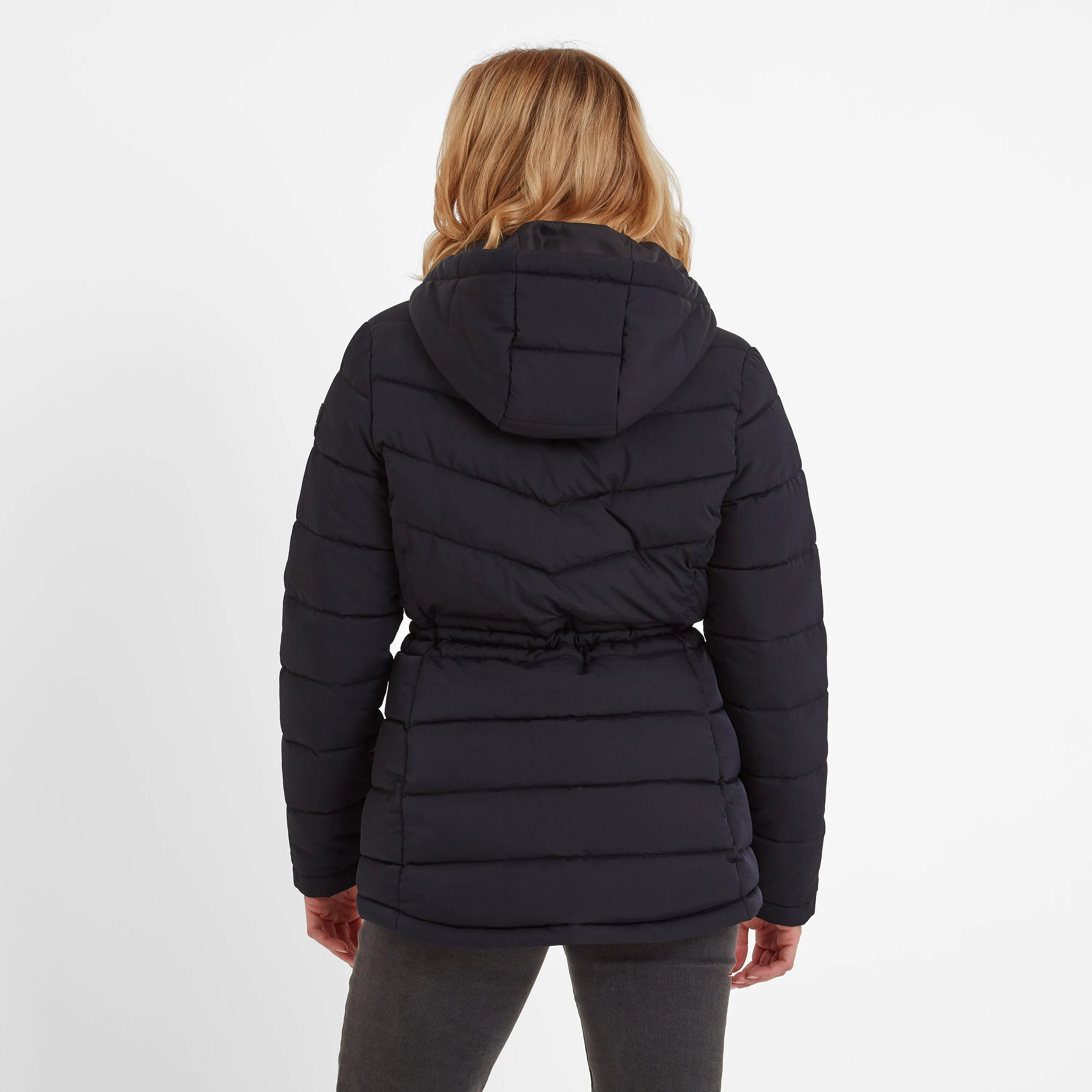 Anthorn Womens Padded Parka - Black