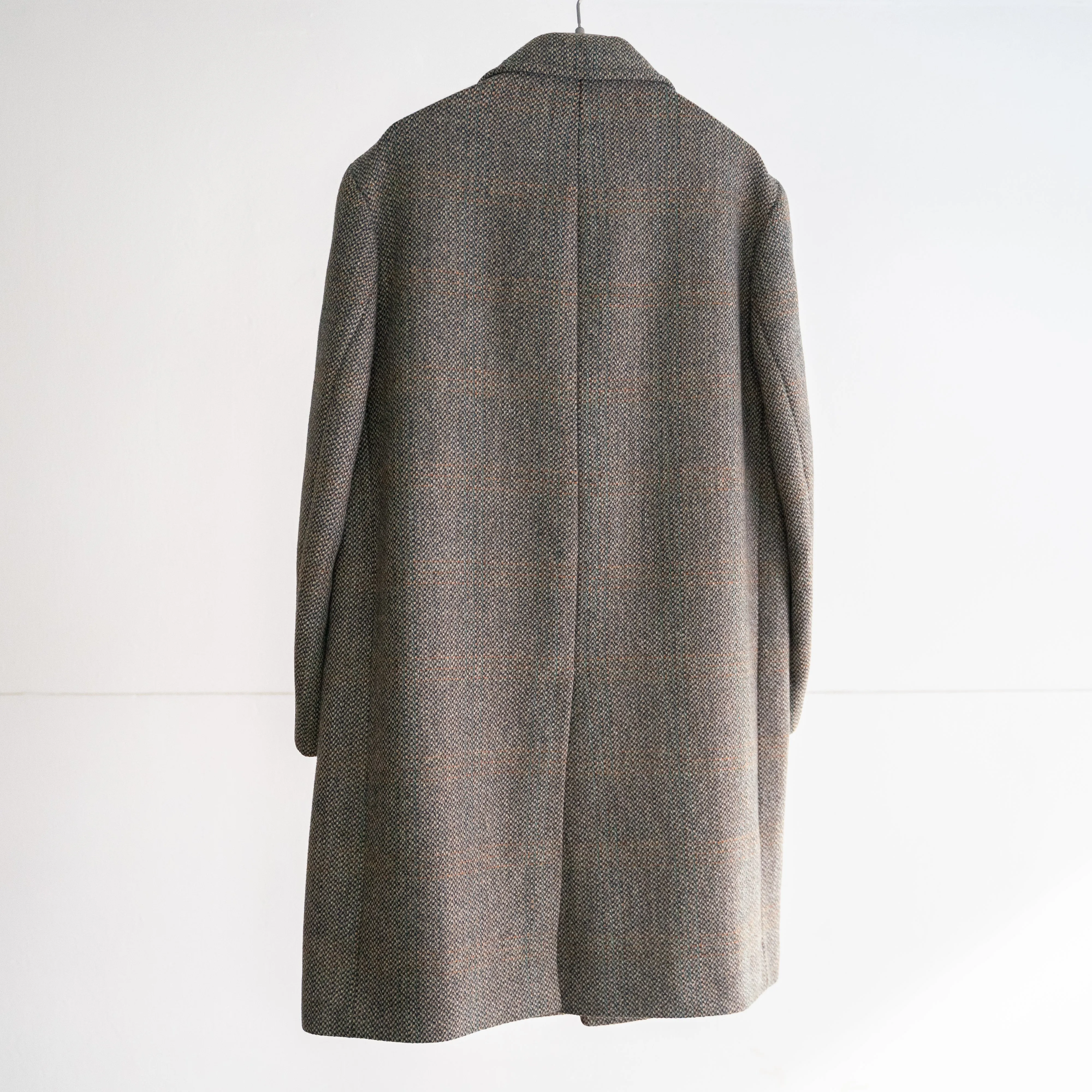 around 1970s Europe tweed coat 'discreet checked pattern'