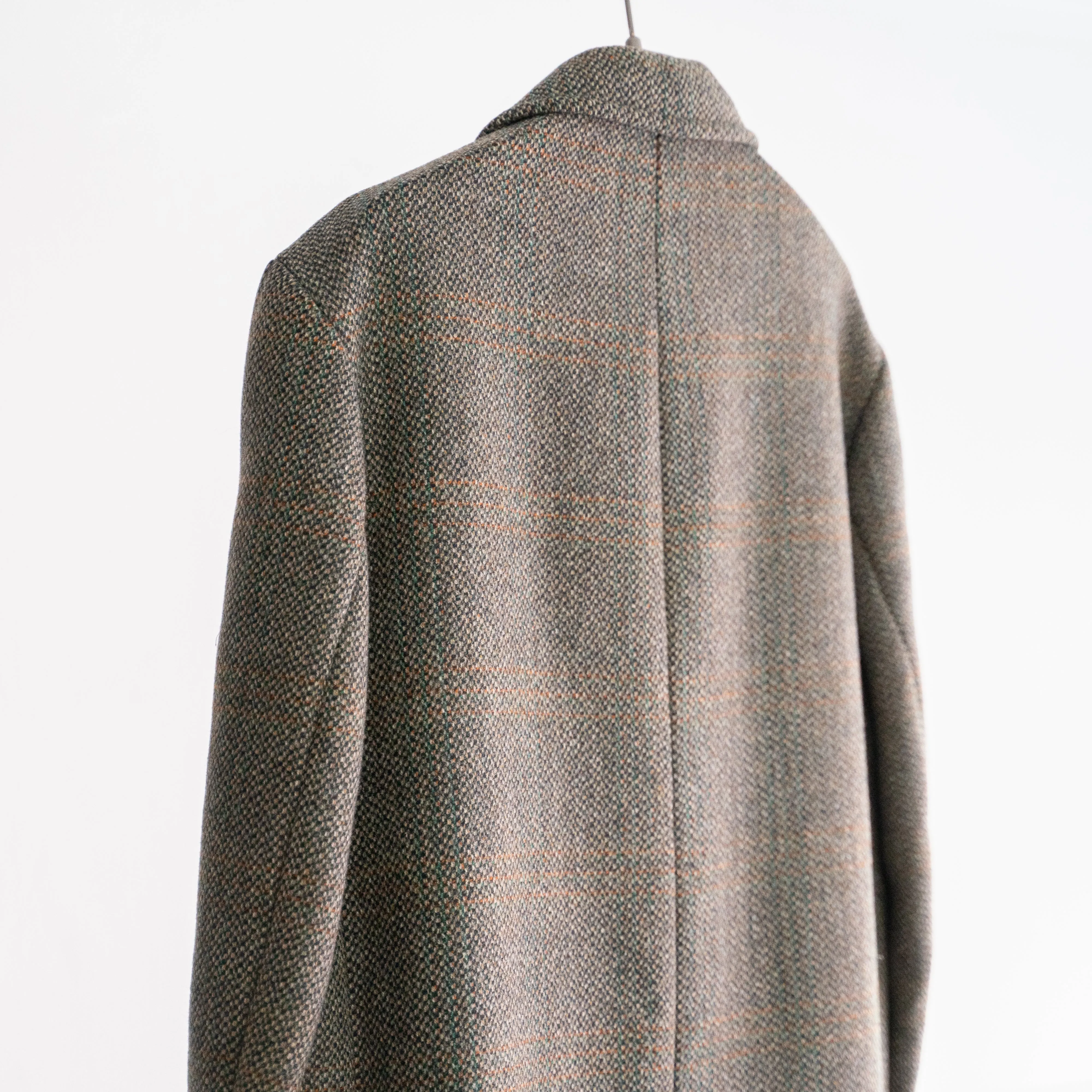 around 1970s Europe tweed coat 'discreet checked pattern'