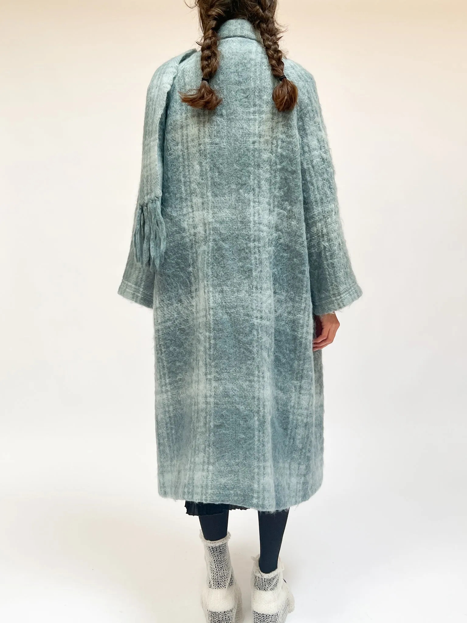 Azure Mohair Woven Coat (L)