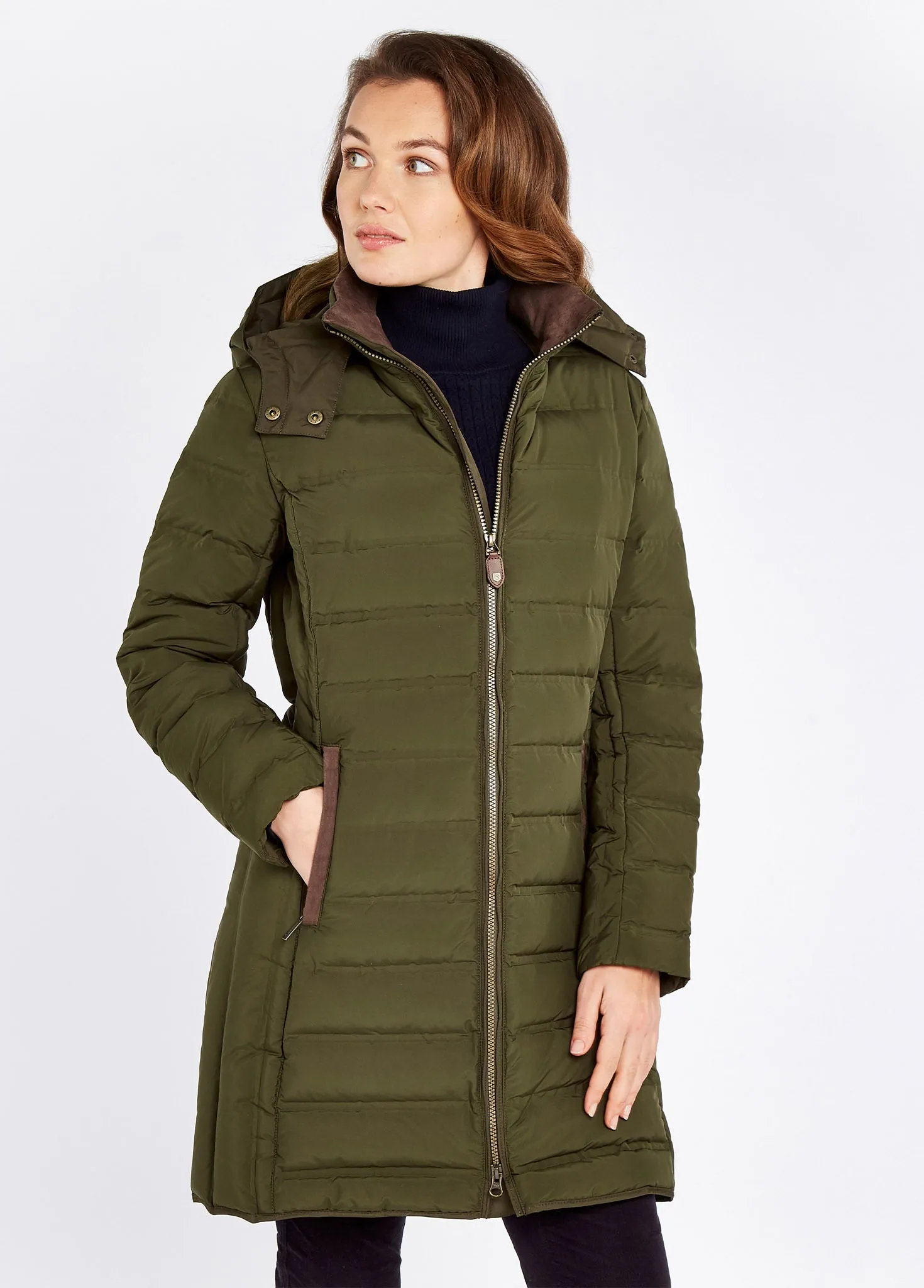 Ballybrophy Quilted Down Jacket - Olive