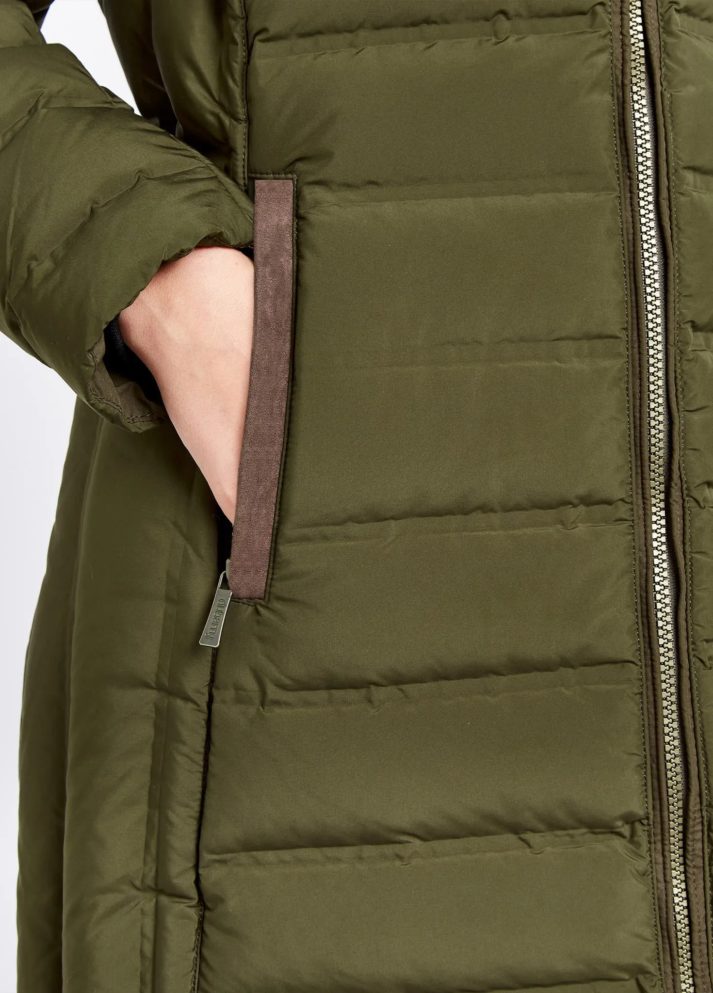 Ballybrophy Quilted Down Jacket - Olive