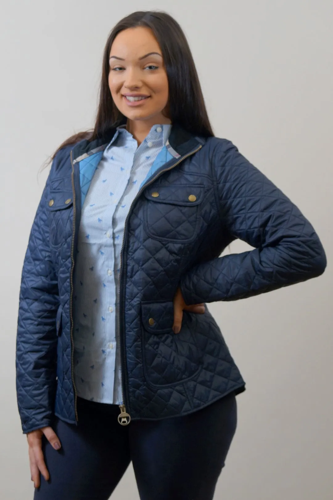 Barbour Bowfell Ladies Quilt Jacket - Navy LQU1028NY71