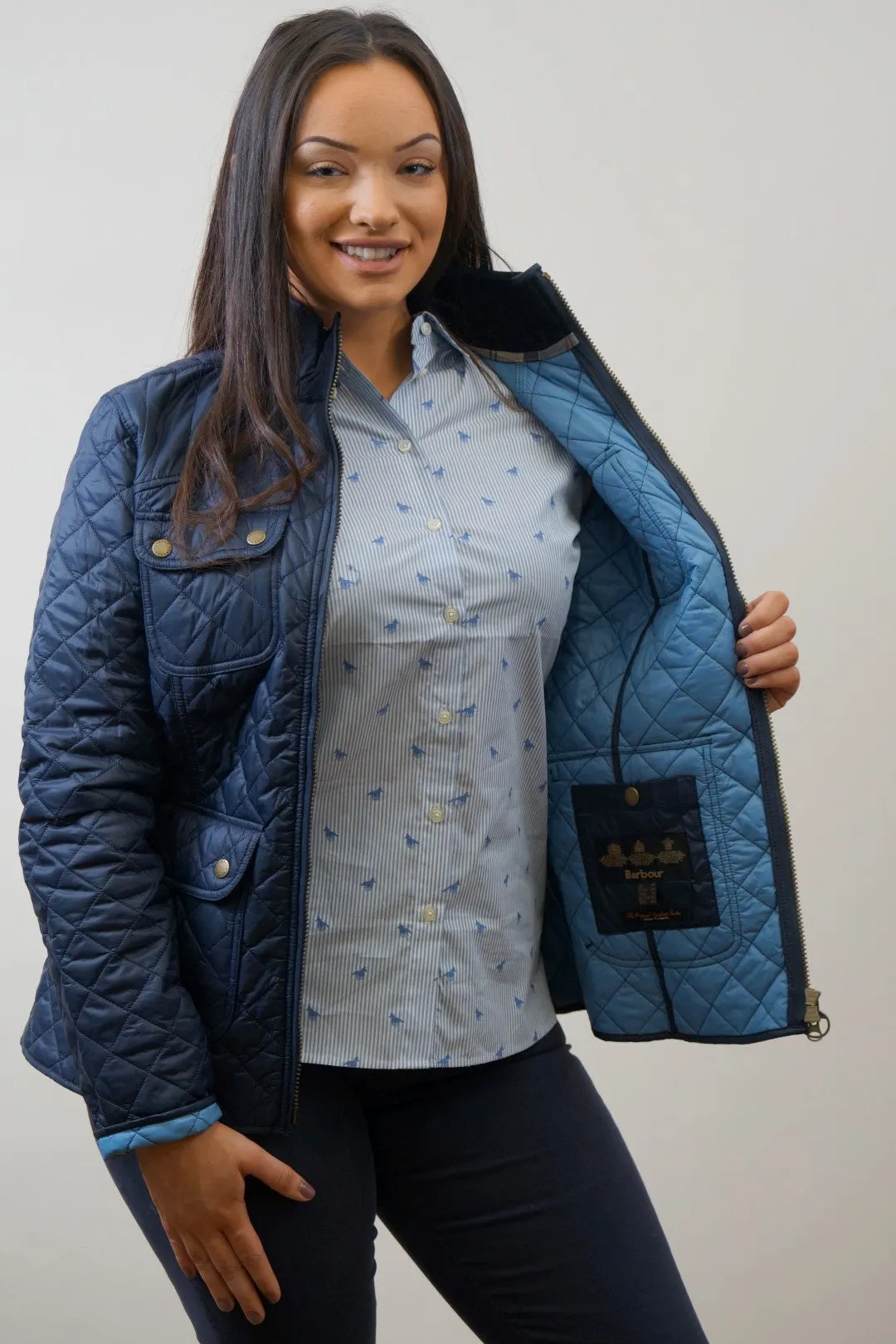 Barbour Bowfell Ladies Quilt Jacket - Navy LQU1028NY71