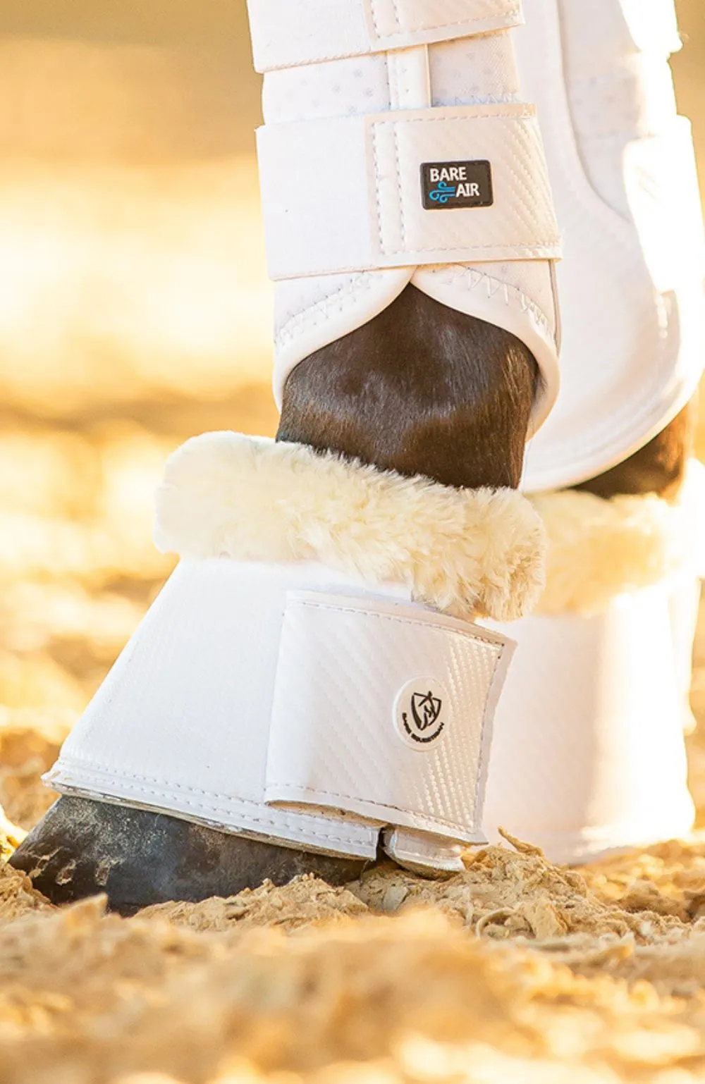 BARE Horse Wear - Carbon Tech Bell Boots - White