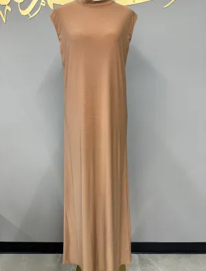 Basic Sleeveless Maxi - Terracotta