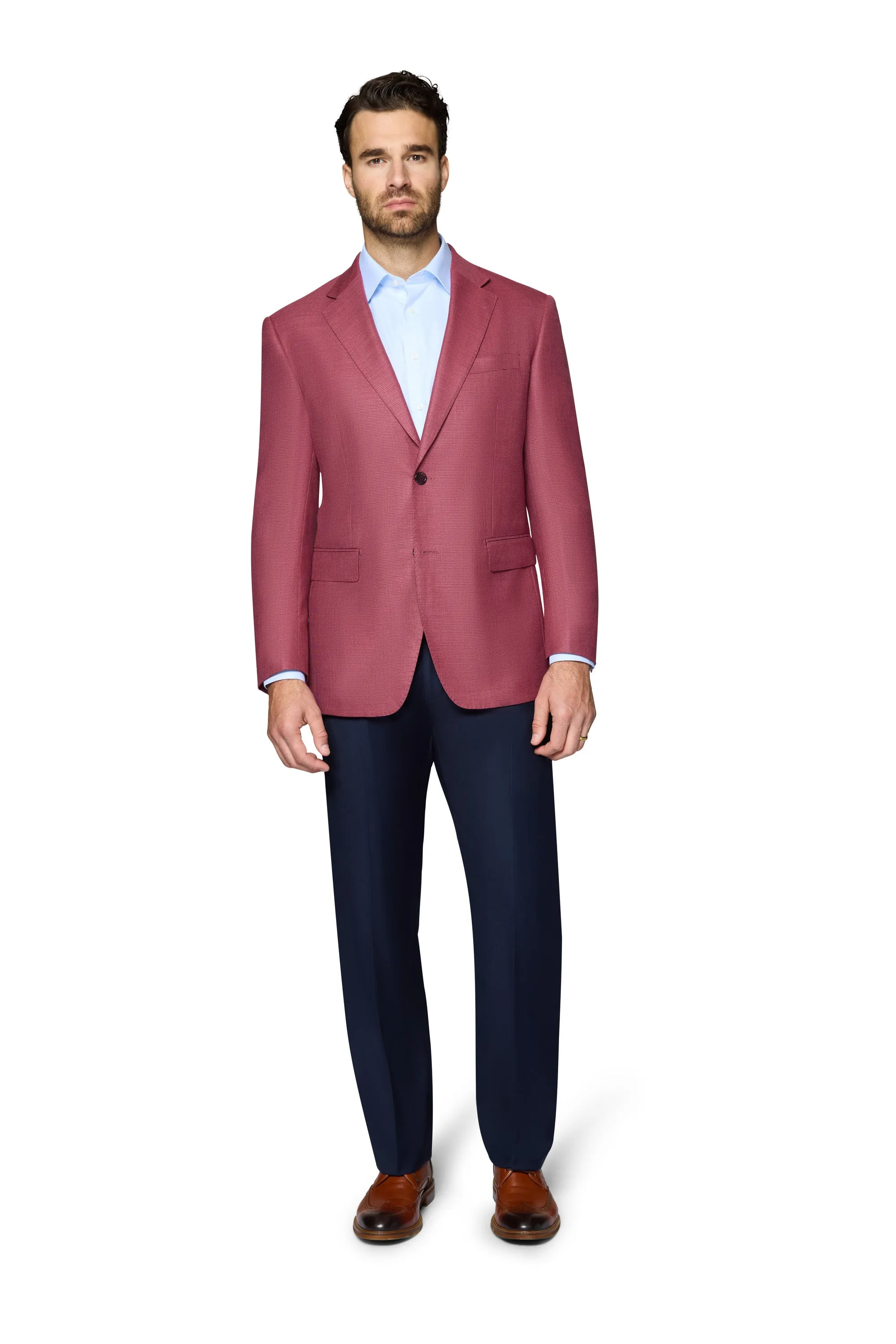 Berragamo Wool Sport Coat Modern Fit - Raspberry