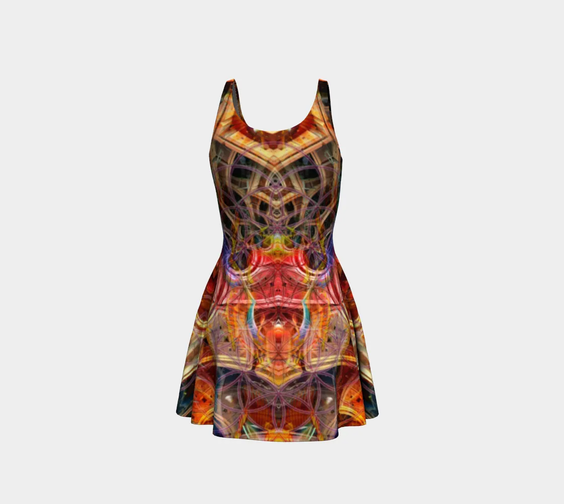 Birth of a Scarab Flare Dress