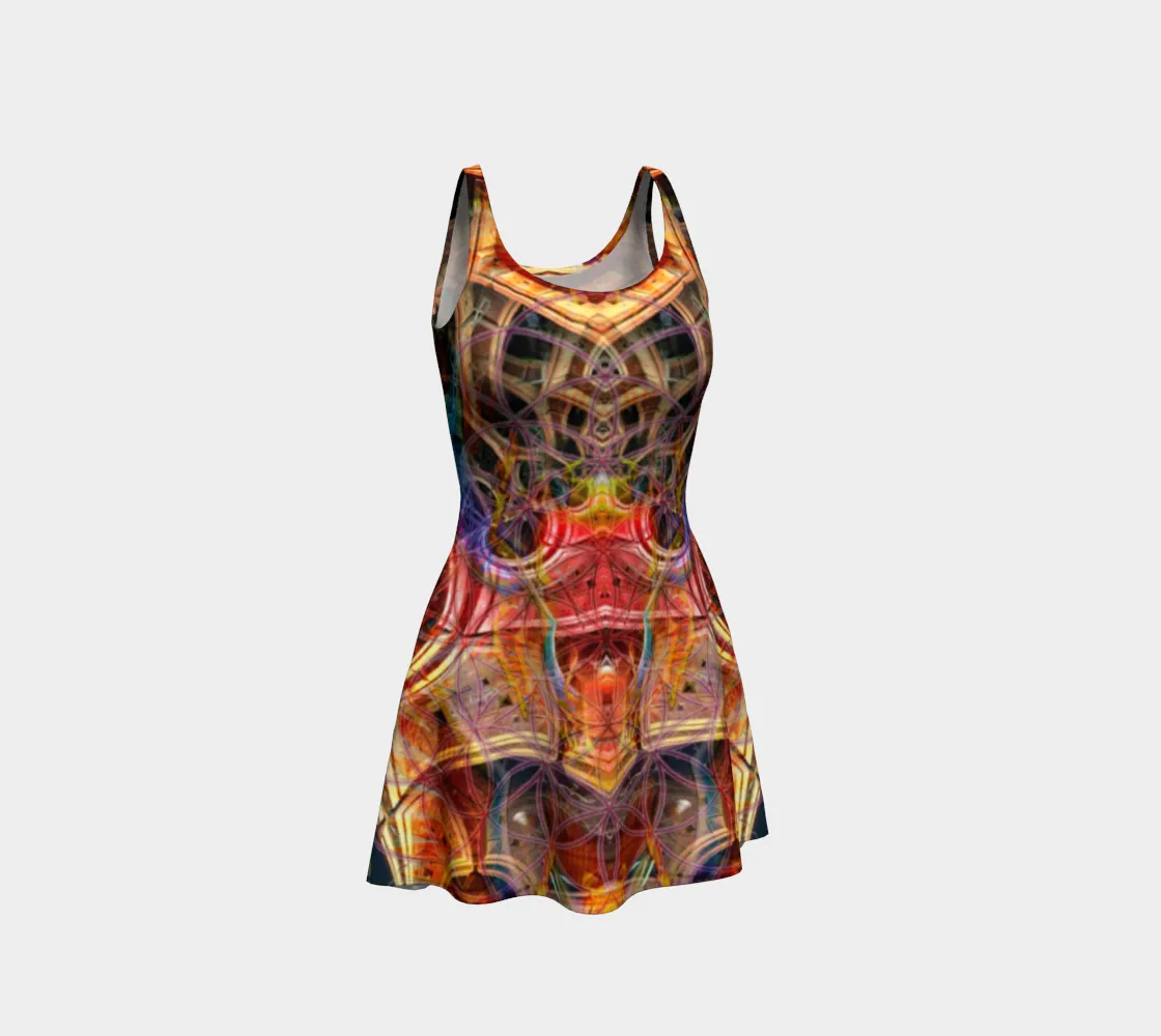 Birth of a Scarab Flare Dress