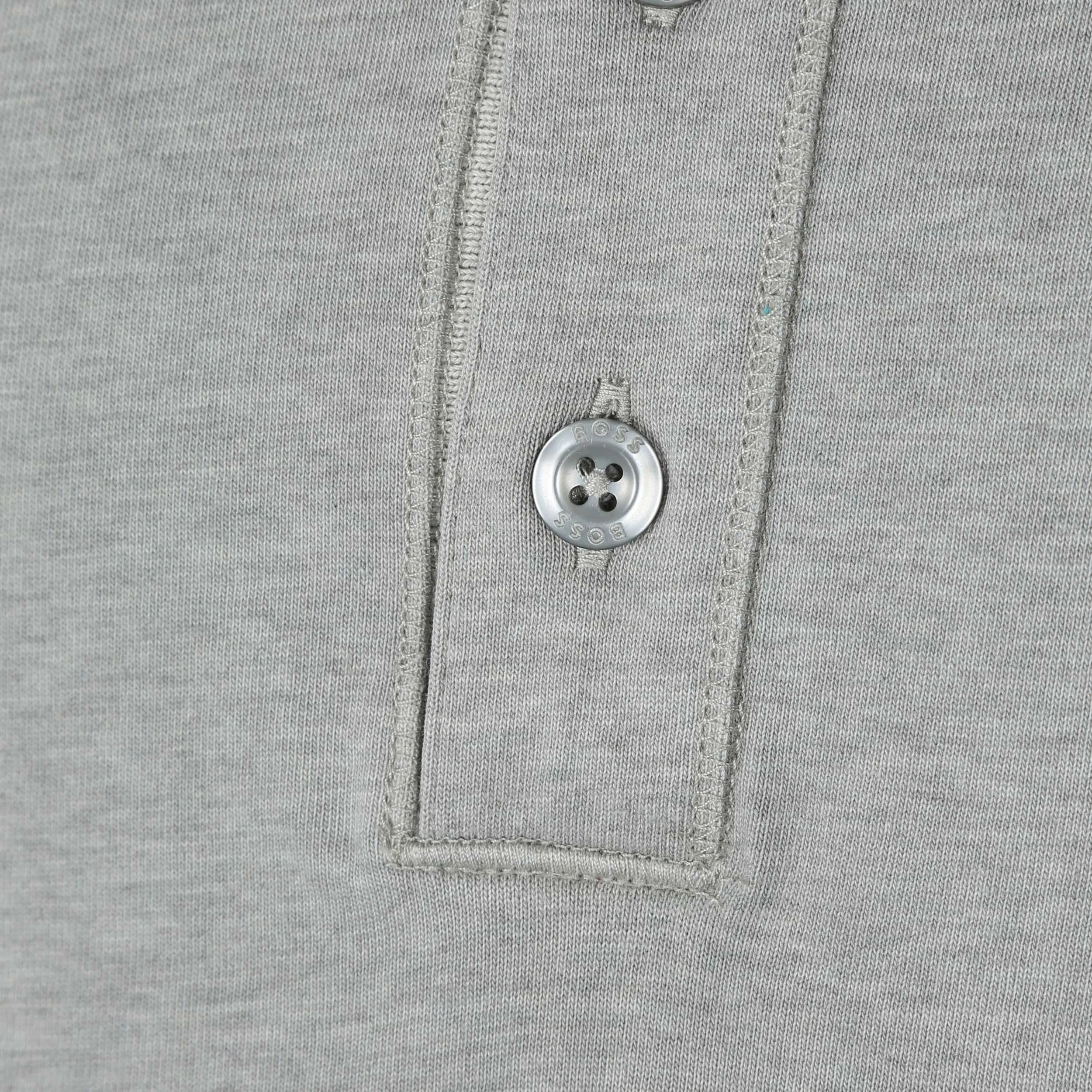 BOSS Pestructured Polo Shirt in Grey