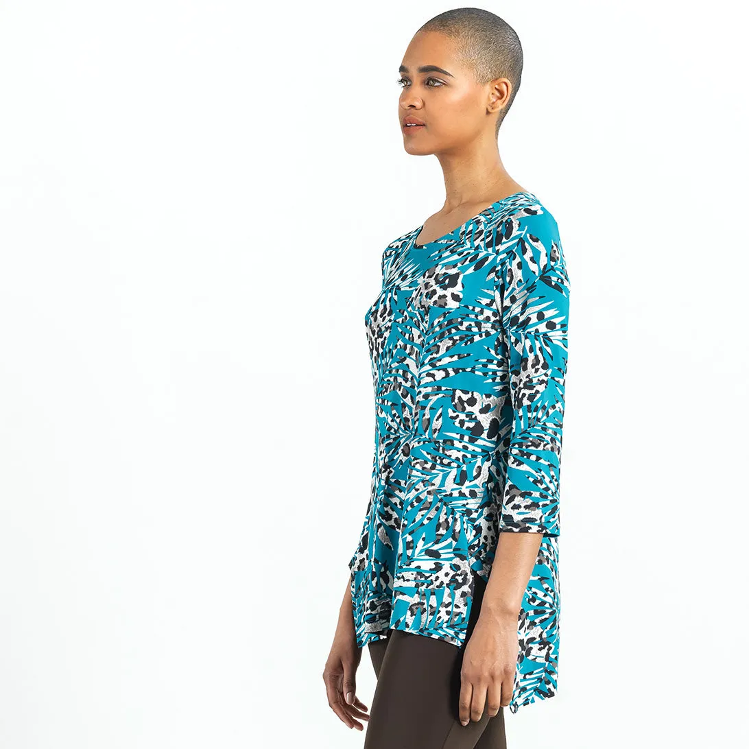 Butter Knit - Parachute Hem Tunic - Animal Palm - Final Sale!