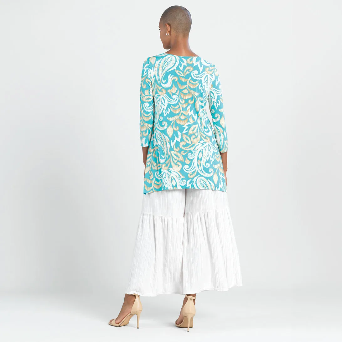 Butter Knit - Parachute Hem Tunic - Paisley Lotus - Final Sale!