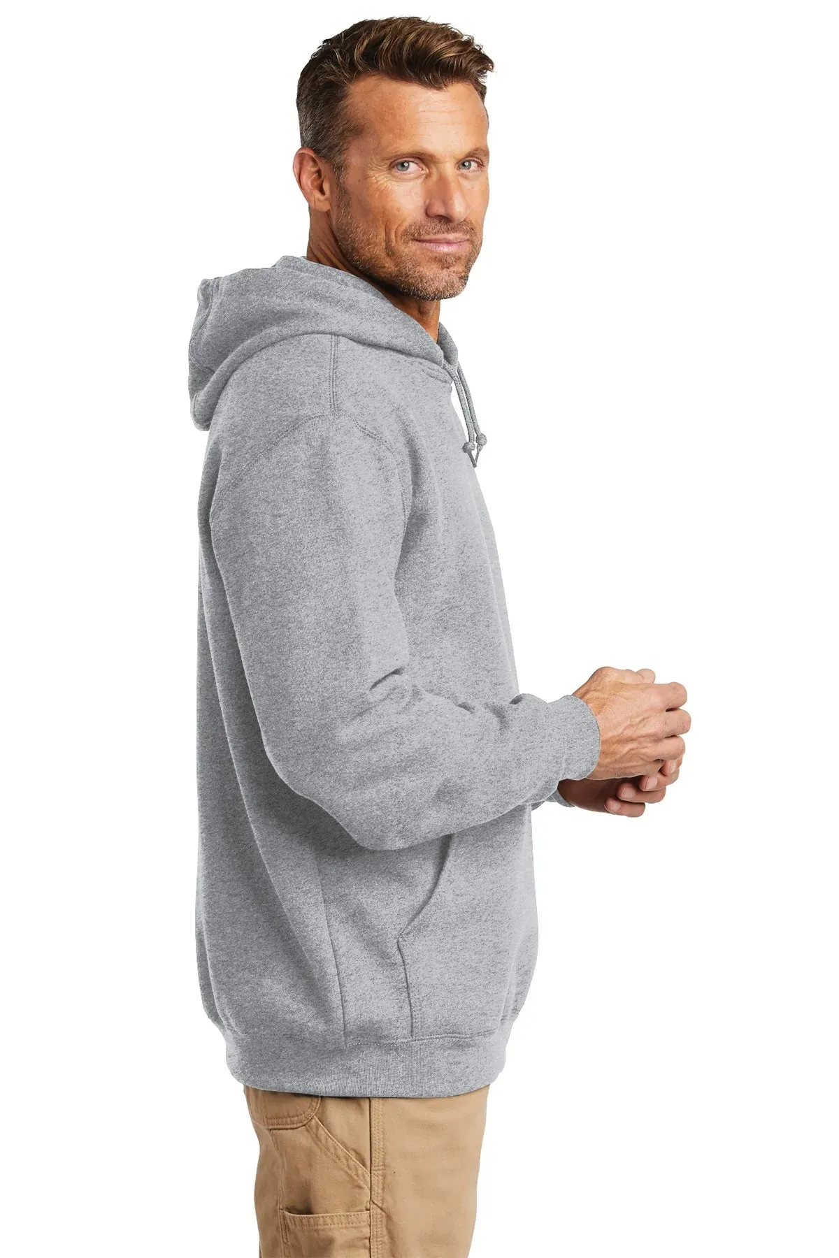 Carhartt Tall Hooded Custom Sweatshirts, Heather Grey