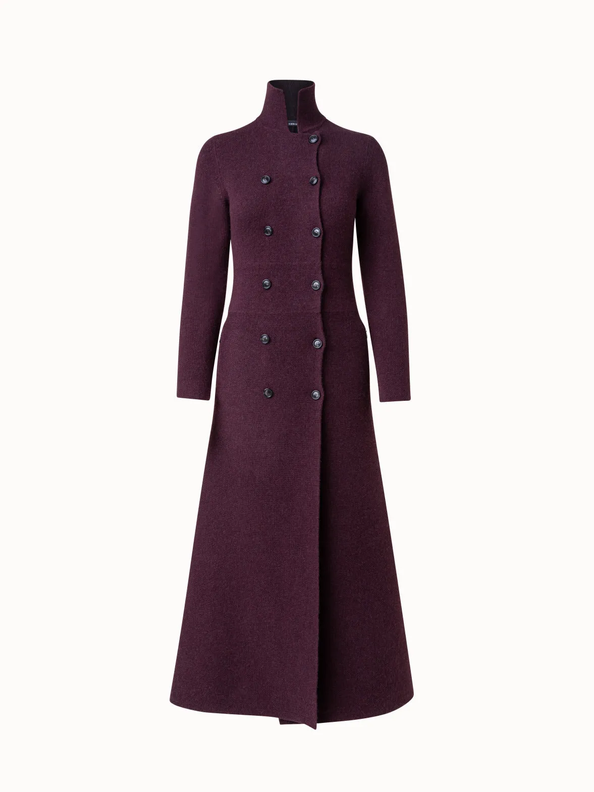 Cashmere Double-Face Knit Maxi Coat