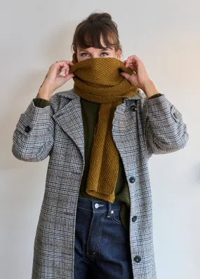 Cashmere Wool Mix Moss Stitch Scarf