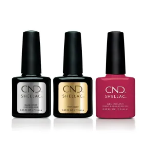 CND - Shellac Combo - Base, Top & Kiss of Fire