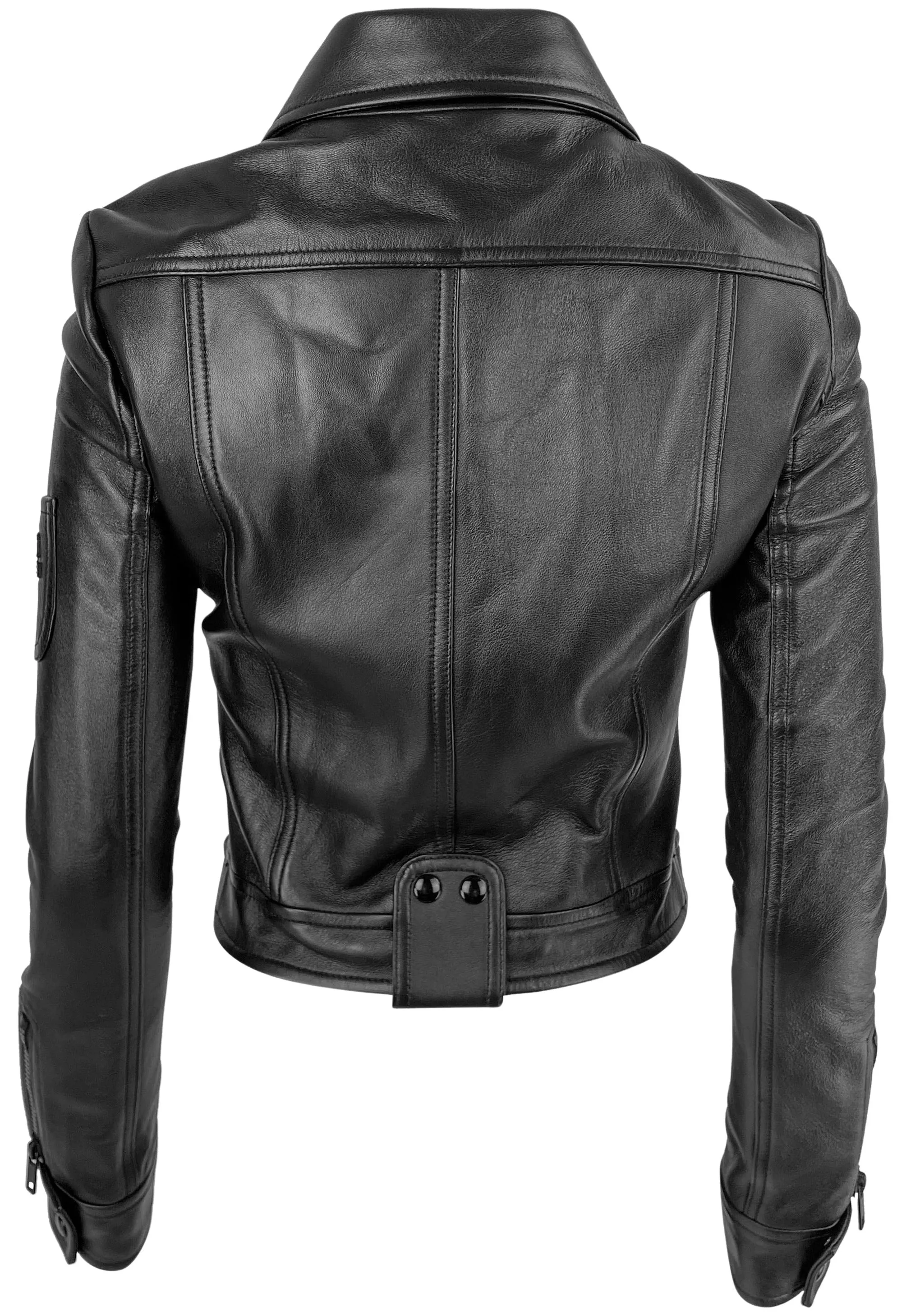 Courrèges Leather Jacket in Black