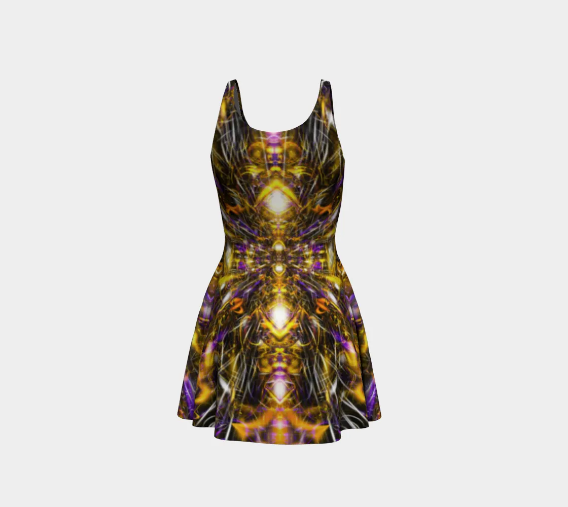 Diamonds and Thunderbolts Flare Dress