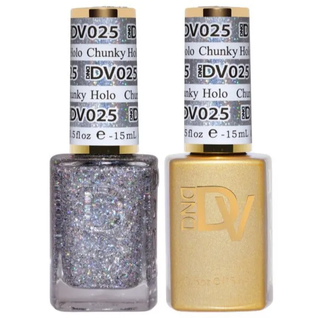 DND Gel & Polish Diva Duo - 025 Chunky Holo