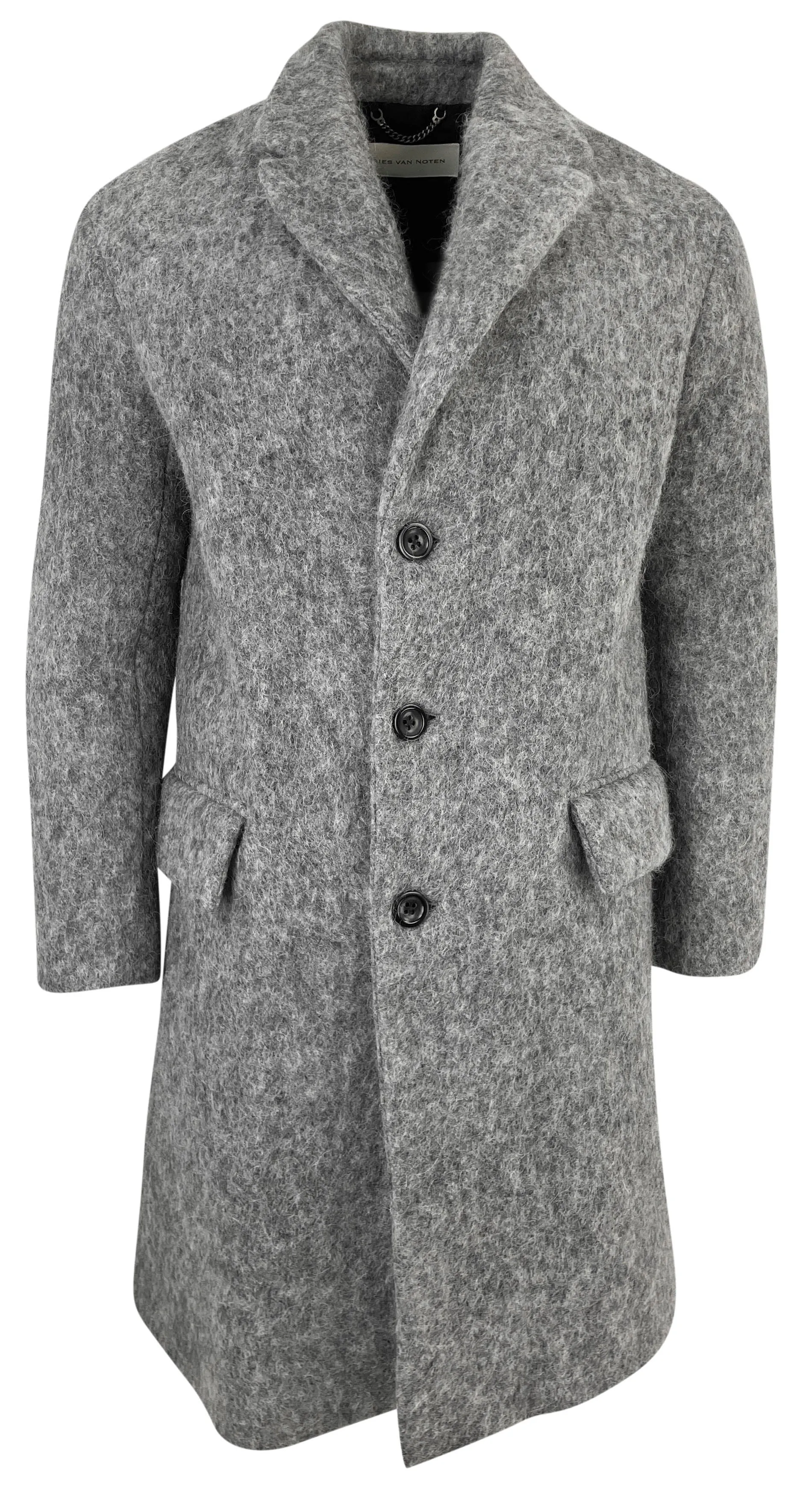 Dries Van Noten Wool Blend Coat in Grey