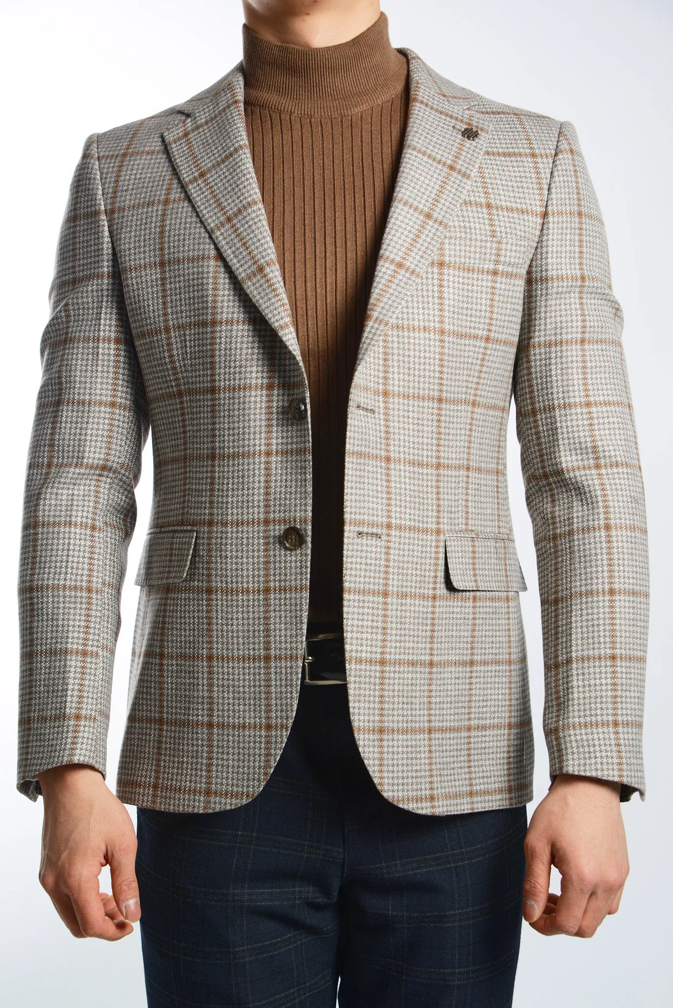 DT Windowpane Euro Sport Coat