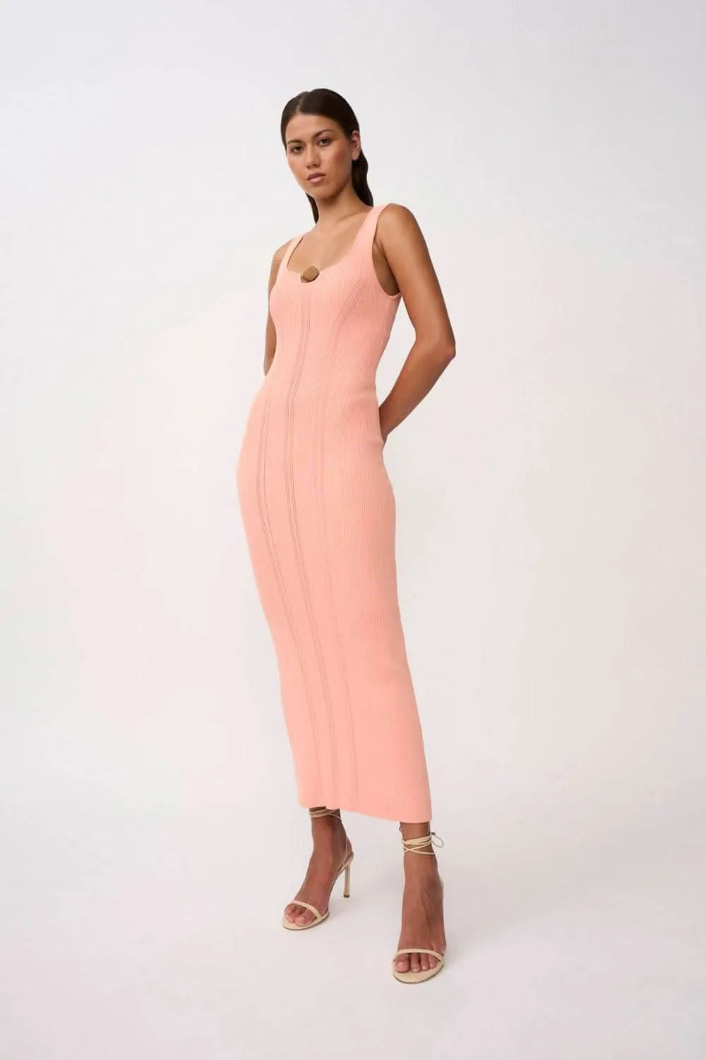 Eco Bead Knit Midi Dress