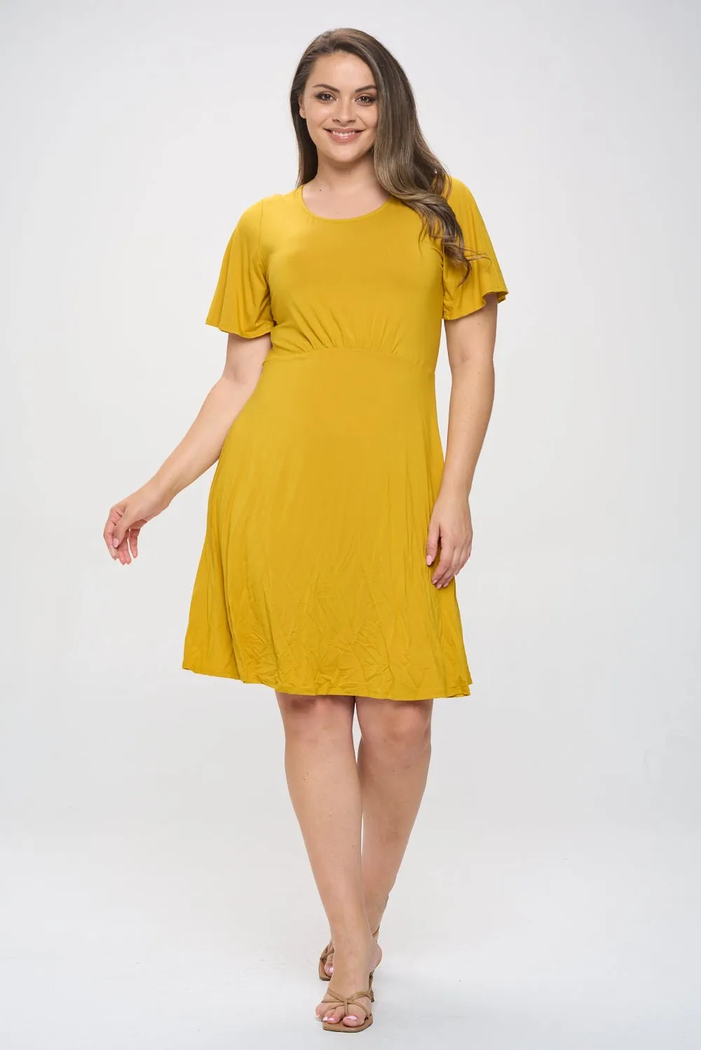 Elli Plus Size Short Sleeve Dress