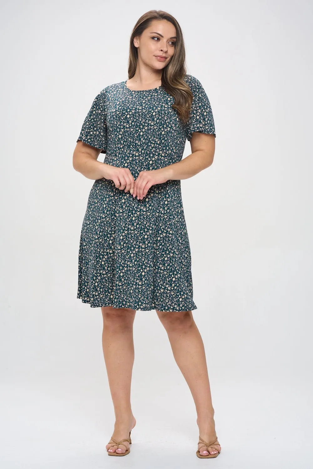 Elli Plus Size Short Sleeve Dress