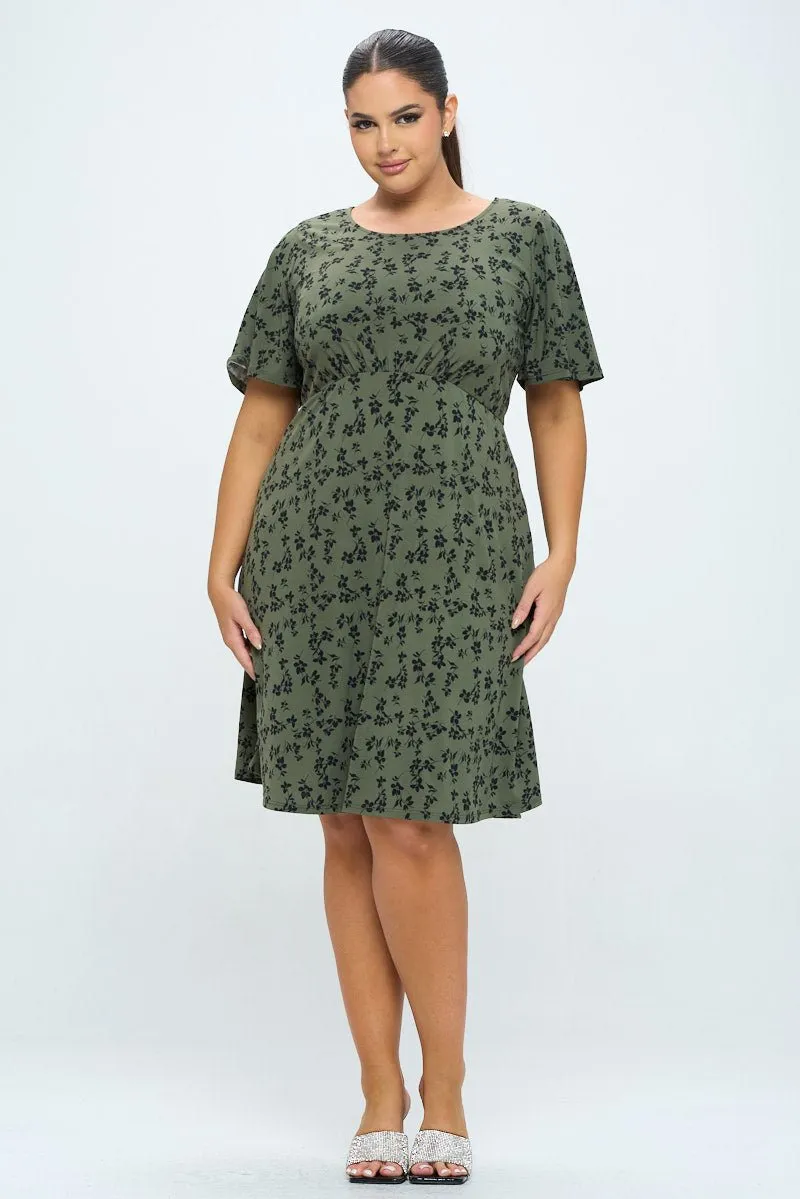 Elli Plus Size Short Sleeve Dress