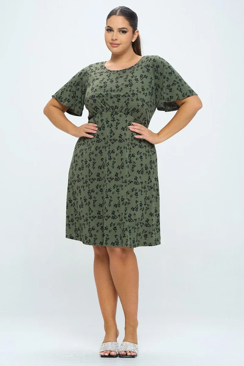 Elli Plus Size Short Sleeve Dress