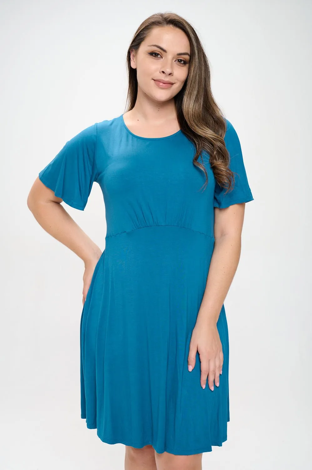 Elli Plus Size Short Sleeve Dress