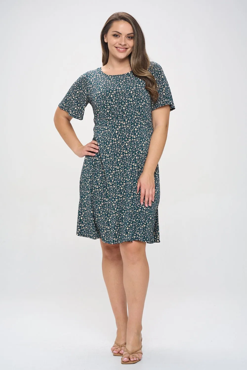 Elli Plus Size Short Sleeve Dress