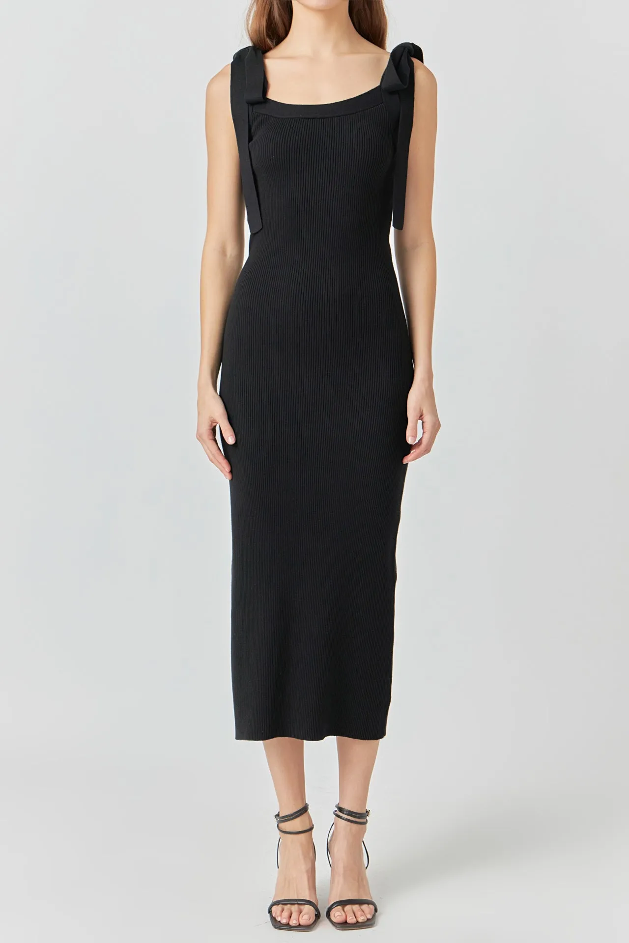 Endless Rose - Solid Knit Midi Dress