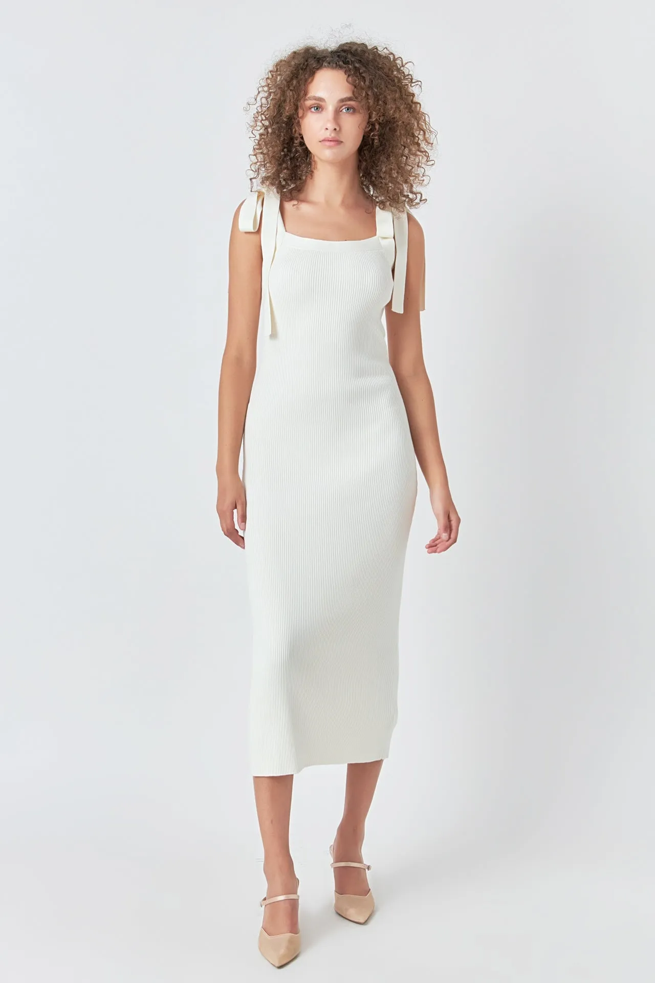 Endless Rose - Solid Knit Midi Dress