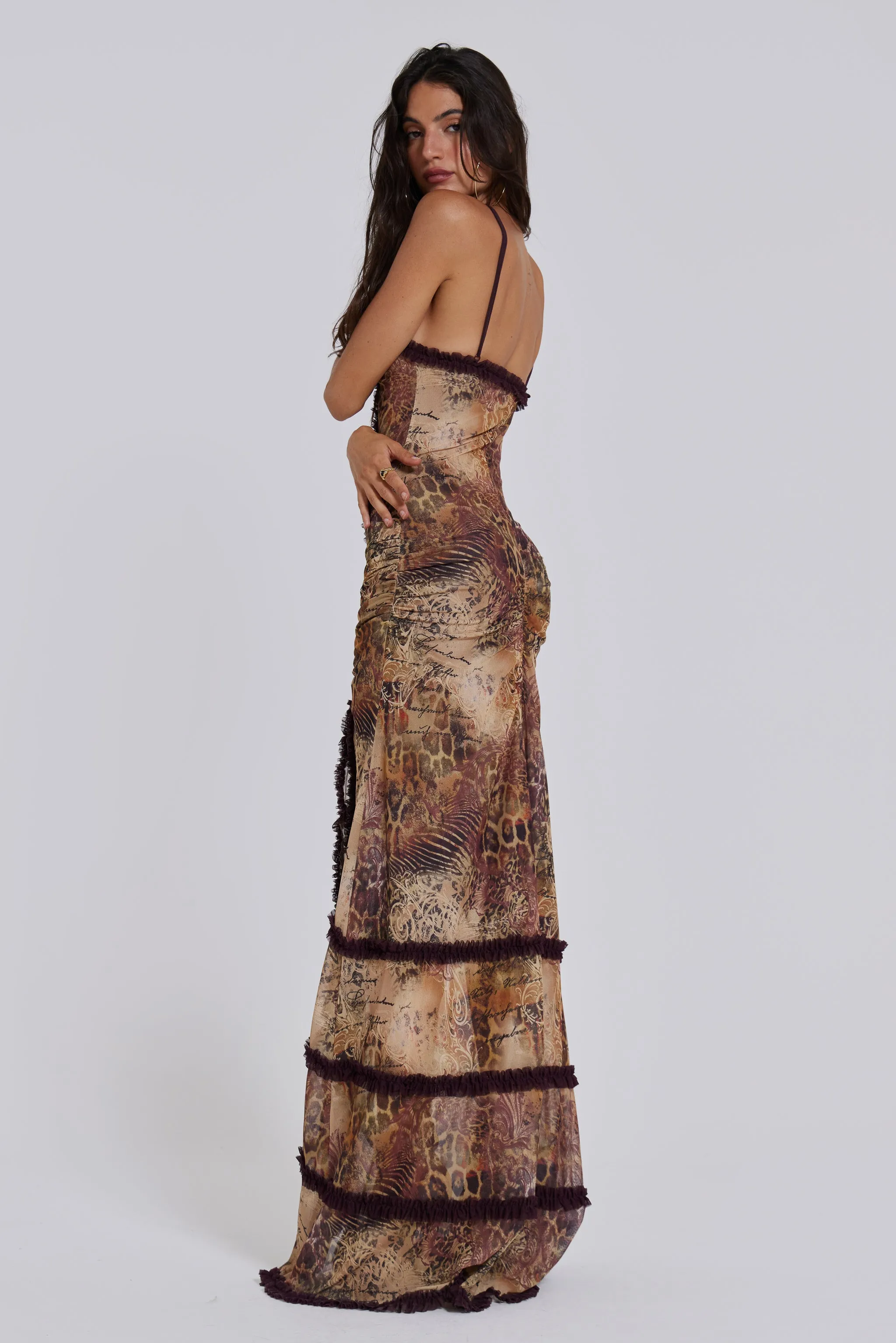 Fatale Maxi Dress in Sunrose