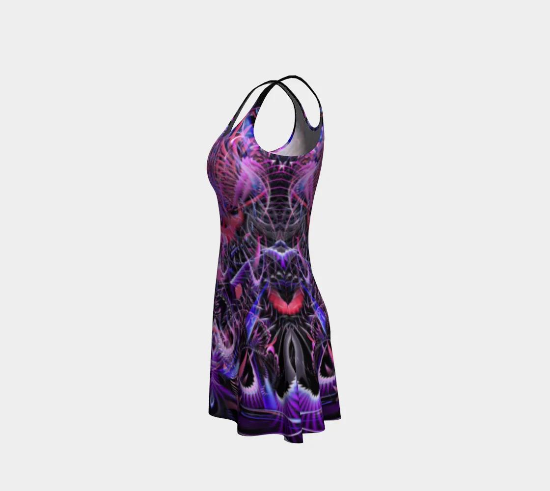 Fractal Entanglement Flare Dress