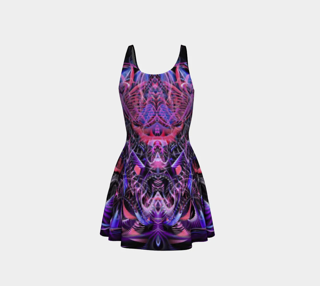 Fractal Entanglement Flare Dress