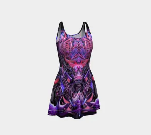 Fractal Entanglement Flare Dress