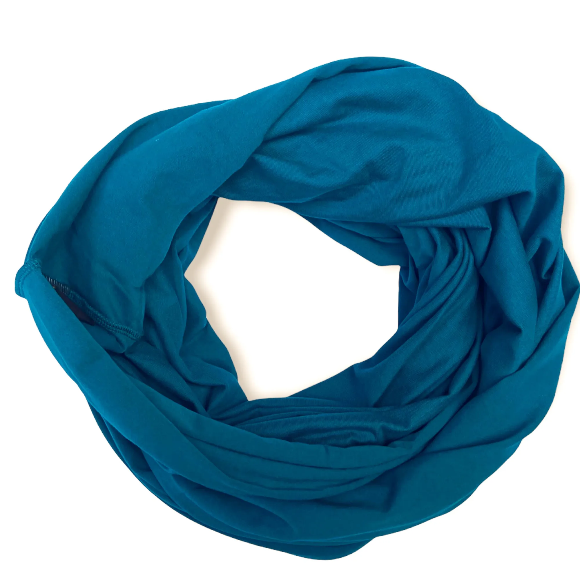 Hoop Scarf | Thick & Stretchy | Blue