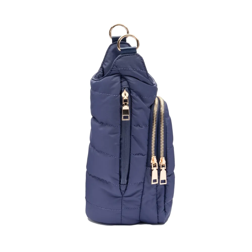 HydroBag® HANDLE™- Navy Matte with Solid Vegan Leather Strap