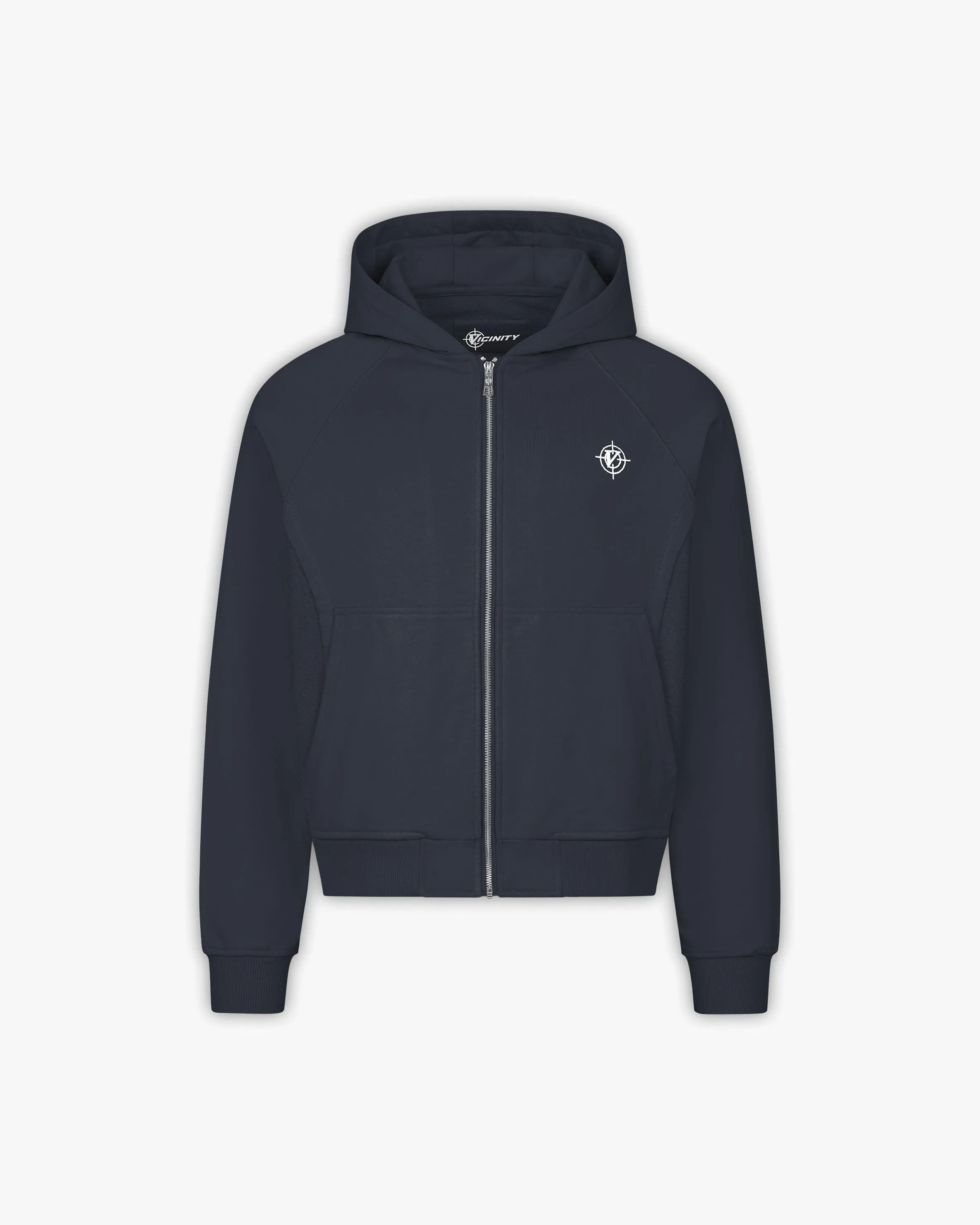 INSIDE OUT ZIP HOODIE NAVY