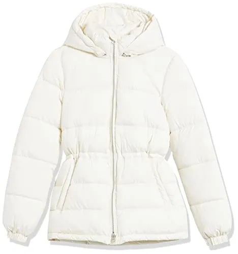 Italian Puffy Jacket with Drawstring Waist