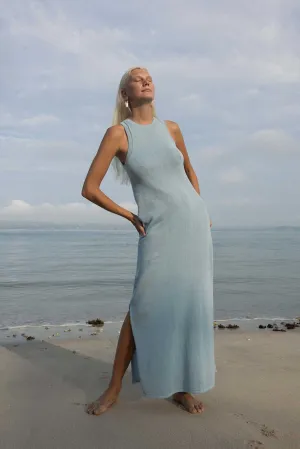 Izi Organic Maxi Dress  - Sky