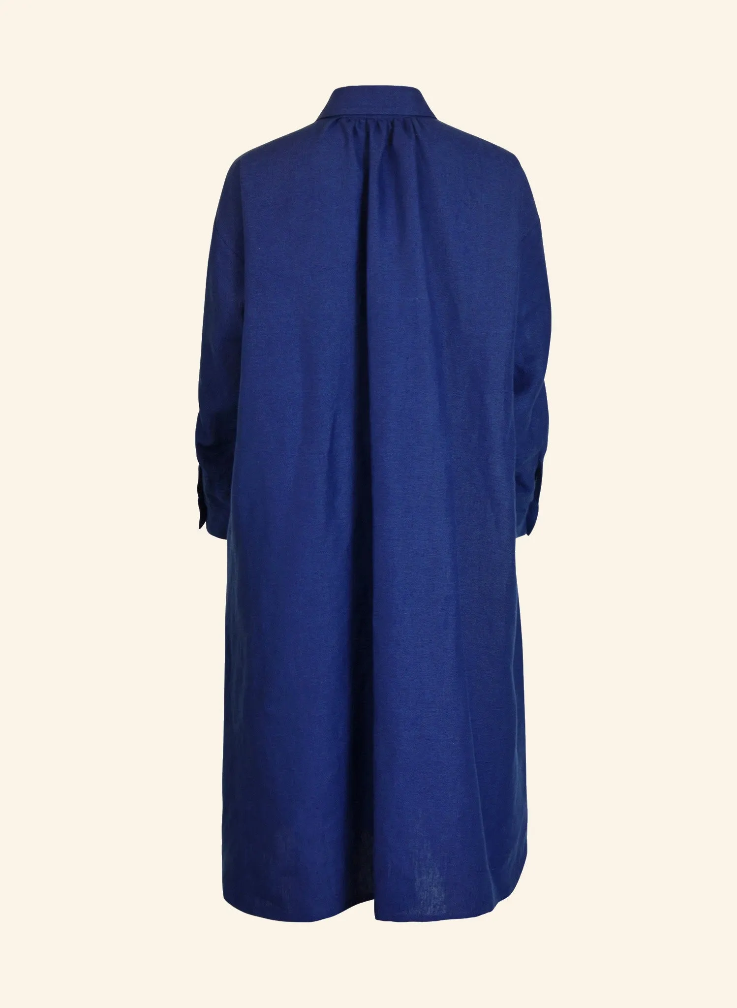 Izzy Dress - Navy Linen