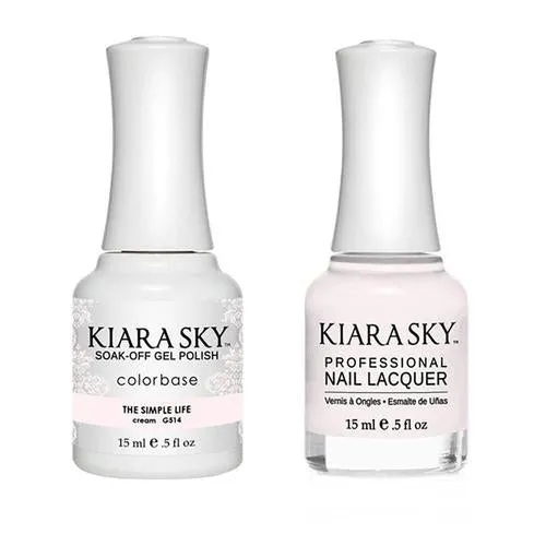 Kiara Sky Classic Gel & Polish Duo - #514 The Simple Life